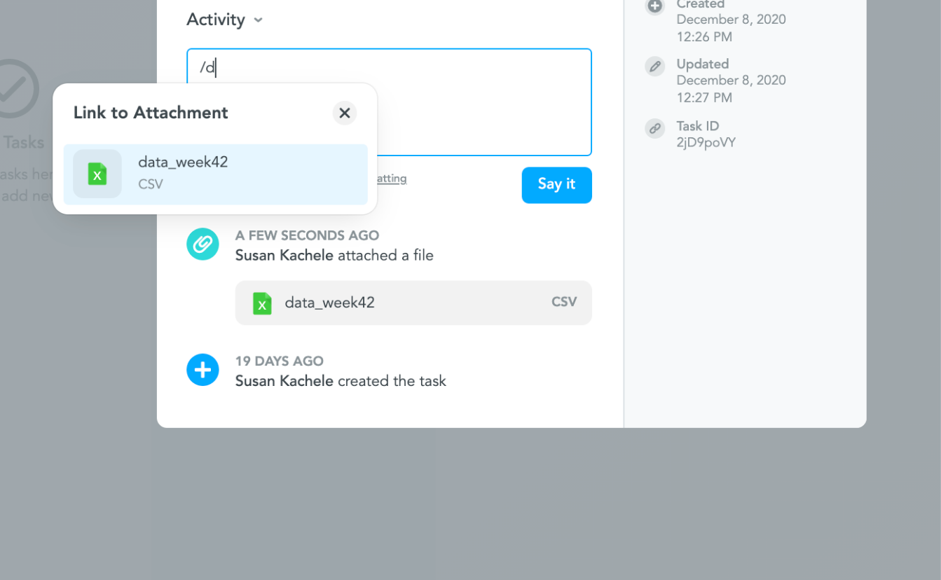 meistertask keyboard shortcuts