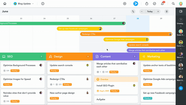 GIF of zooming in and out using the UI controls
