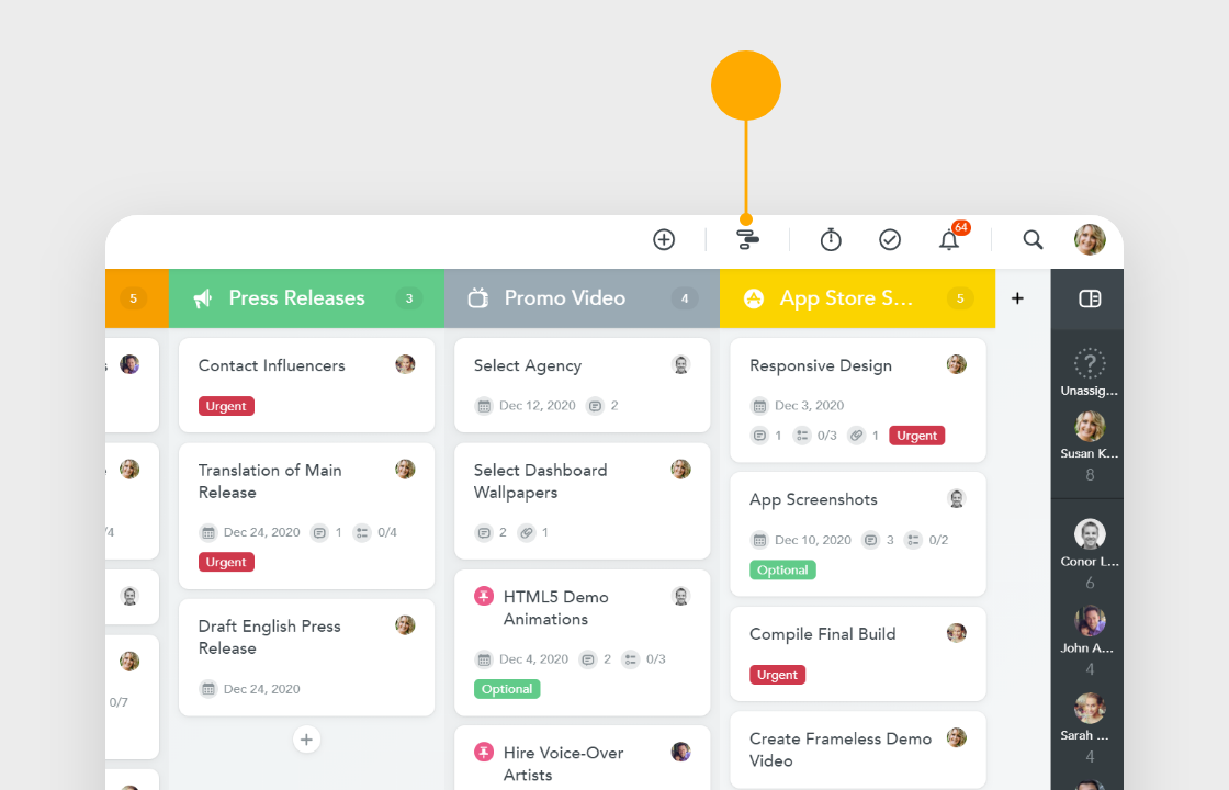 meistertask timeline