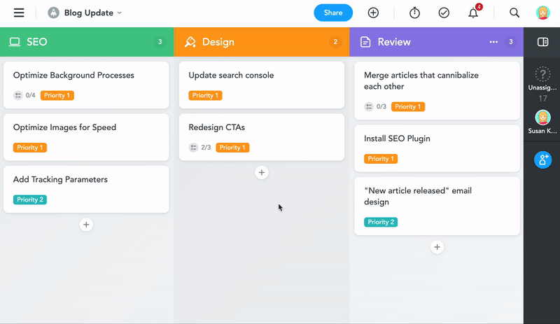 GIF showing how to enable Timing and Scheduling in Project Settings