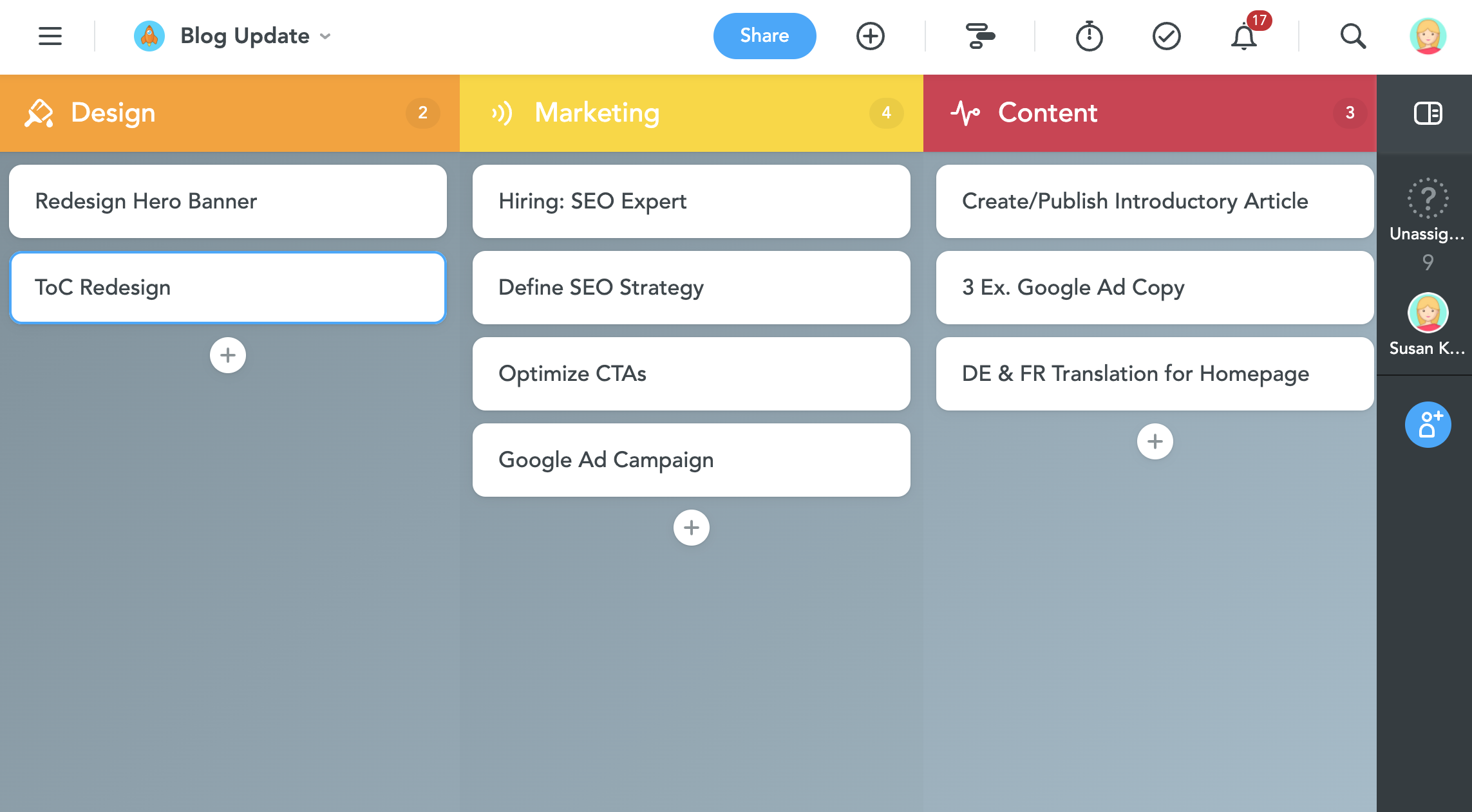 meistertask timeline